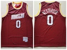 Houston Rockets #0 Russell Westbrook Red Checkerboard Mitchell & Ness Jersey