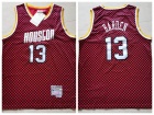 Houston Rockets #13 James Harden Red Checkerboard Mitchell & Ness Jersey