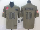 Houston Texans #10 DeAndre Hopkins 2019 Olive Salute to Service Limited Jersey