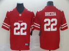 San Francisco 49ers #22 Matt Breida Red Vapor Limited Jersey