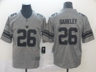 New York Giants #26 Saquon Barkley Gray Gridiron Limited Jerseys