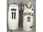 Nike Brooklyn Nets #11 Kyrie Irving White City Jersey