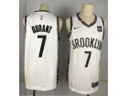 Nike Brooklyn Nets #7 Kevin Durant  White City Jersey