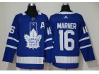 Adidas Toronto Maple Leafs #16 Mitch Marner Blue with A Patch Jersey