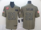 Washington Redskins #21 Sean Taylor 2019 Olive Salute to Service Limited Jersey