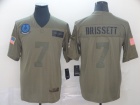 Indianapolis Colts #7 Jacoby Brissett 2019 Olive Salute to Service Limited Jersey