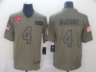 Houston Texans #4 Deshaun Waston 2019 Olive Salute to Service Limited Jersey