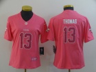 Woman New Orleans Saints #13 Pierre Thomas Pink Vapor Limited Jersey