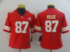 Woman Kansas City Chiefs #87 Travis Kelce Red Vapor Limited Jersey