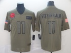 Arizona Cardinals #11 Larry Fitzgerald 2019 Olive Salute to Service Limited Jersey