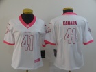 Woman New Orleans Saints #41 Alvin Kamara White Pink Vapor Limited Jersey