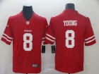 San Francisco 49ers #8 Steve Young Red  Vapor Untouchable Limited Jersey