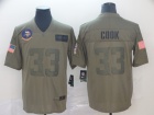 Minnesota Vikings #33 Dalvin Cook 2019 Olive Salute to Service Limited Jersey