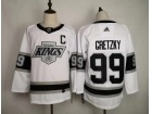 Adidas Los Angeles Kings #99 Wayne Gretzky White Classic Hockey Jersey