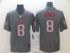 New York Giants #8 Daniel Jones Gray Fashion Static Limited Jersey