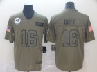 Los Angeles Rams #16 Jared Goff 2019 Olive Salute to Service Limited Jersey