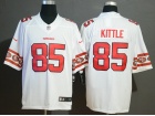 San Francisco 49ers #85 George Kittle White Team Logos Vapor Limited Jersey