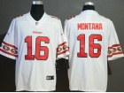 San Francisco 49ers #16 Joe Montana White Team Logos Vapor Limited Jersey