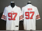 San Francisco 49ers #97 Nick Bosa White Team Logos Vapor Limited Jersey