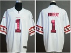 Arizona Cardinals #1 Kyler Murray White Team Logos Vapor Limited Jersey