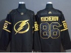 Adidas Tampa Bay Lightning #86 Nikita Kucherov Black Golden Jersey