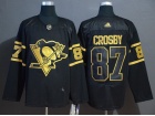 Adidas Pittsburgh Penguins #87 Sidney Crosby Black Golden Jersey