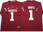 Oklahoma Sooners #1 Jalen Hurts Red Limited Jersey