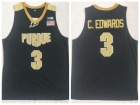 Purdue Boilermakers #3 Carsen Edwards C.Edwards Black Basketball Jerseys