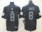 New York Giants #8 Daniel Jones Black Impact Vapor Limited Jersey