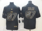 Kansas City Chiefs #87 Travis Kelce Black Golden Limited Jersey