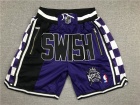 Sacramento Kings Purple Swish Throwback Shorts