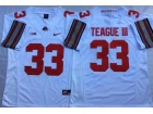 Ohio State Buckeyes #33 Master Teague III White College Football Jersey