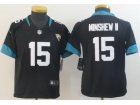 Youth Jacksonville Jaguars #15 Gardner Minshew II Black Vapor Limited Jersey