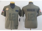 Youth Green Bay Packers 12 Aaron Rodgers Olive 2019 Salute to Service Limited Jersey