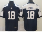 Dallas Cowboys #18 Randall Cobb Blue Thanksgiving Mens Vapor Untouchable Limited Jersey