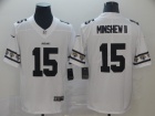 Jacksonville Jaguars #15 Gardner Minshew II White Team Logos Limited Jerseys