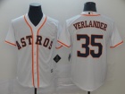 Houston Astros #35 Justin Verlander White Cool Base Jersey