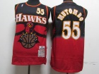 Atlanta Hawks #55 Dikembe Mutombo Red/Black 1996-97 Throwback Basketball Jerseys