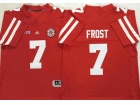 Nebraska Huskers #7 Scott Frost Red Football Jersey