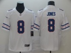 New York Giants #8 Daniel Jones White Team Logos Limited Jersey