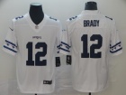 New England Patriots #12 Tom Brady White Team Logos Limited Jersey