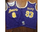 BAPE x Mitchell & Ness Los Angeles Lakers #93 Bape Purple Throwback Jersey