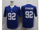 New York Giants #92 Michael Strahan Blue Vapor Limited Jersey