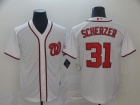 Washington Nationals #31 Max Scherzer White Cool Base Jerseys