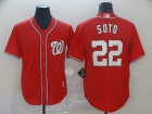 Washington Nationals #22 Juan Soto Red Cool Base Jersey