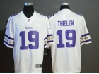 Minnesota Vikings #19 Adam Thielen White Team Logos Vapor Limited Jersey