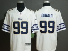 Los Angeles Rams #99 Aaron Donald White Team Logos Vapor Limited Jersey