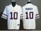 Chicago Bears #10 Mitch Trubisky White Team Logos Limited Jerseys