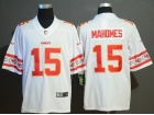 Kansas City Chiefs #15 Patrick Mahomes White Team Logos Limited Jersey