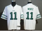 Philadelphia Eagles #11 Carson Wentz White Team Logos Limited Jersey